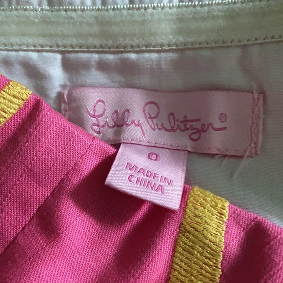 NWT Lilly Pulitzer Bowen Dress Hotty Pink Size 0 - Picture 8 of 14